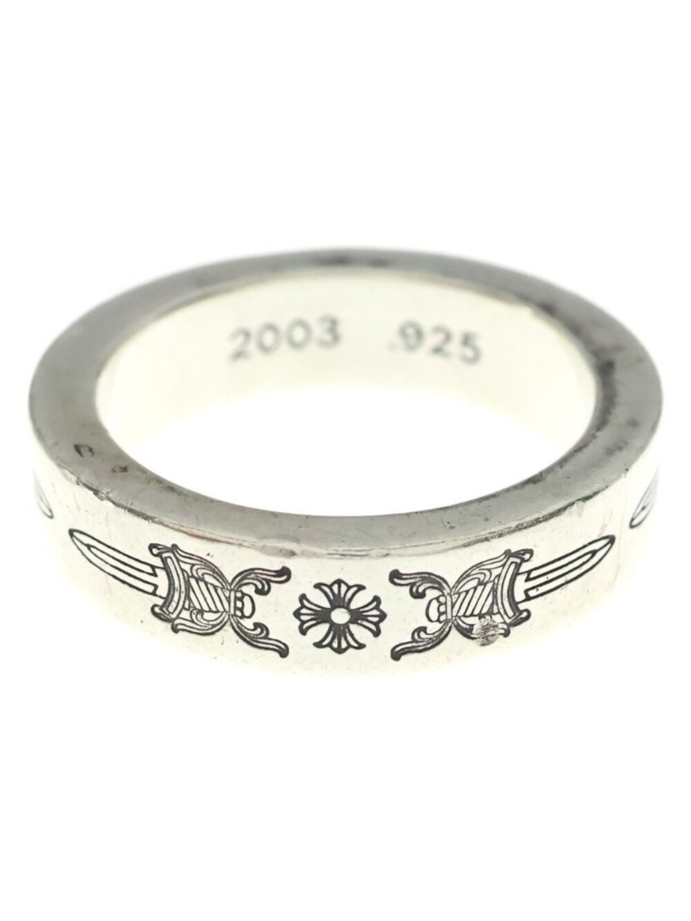 Chrome Hearts Spacer Dagger Ring Silver